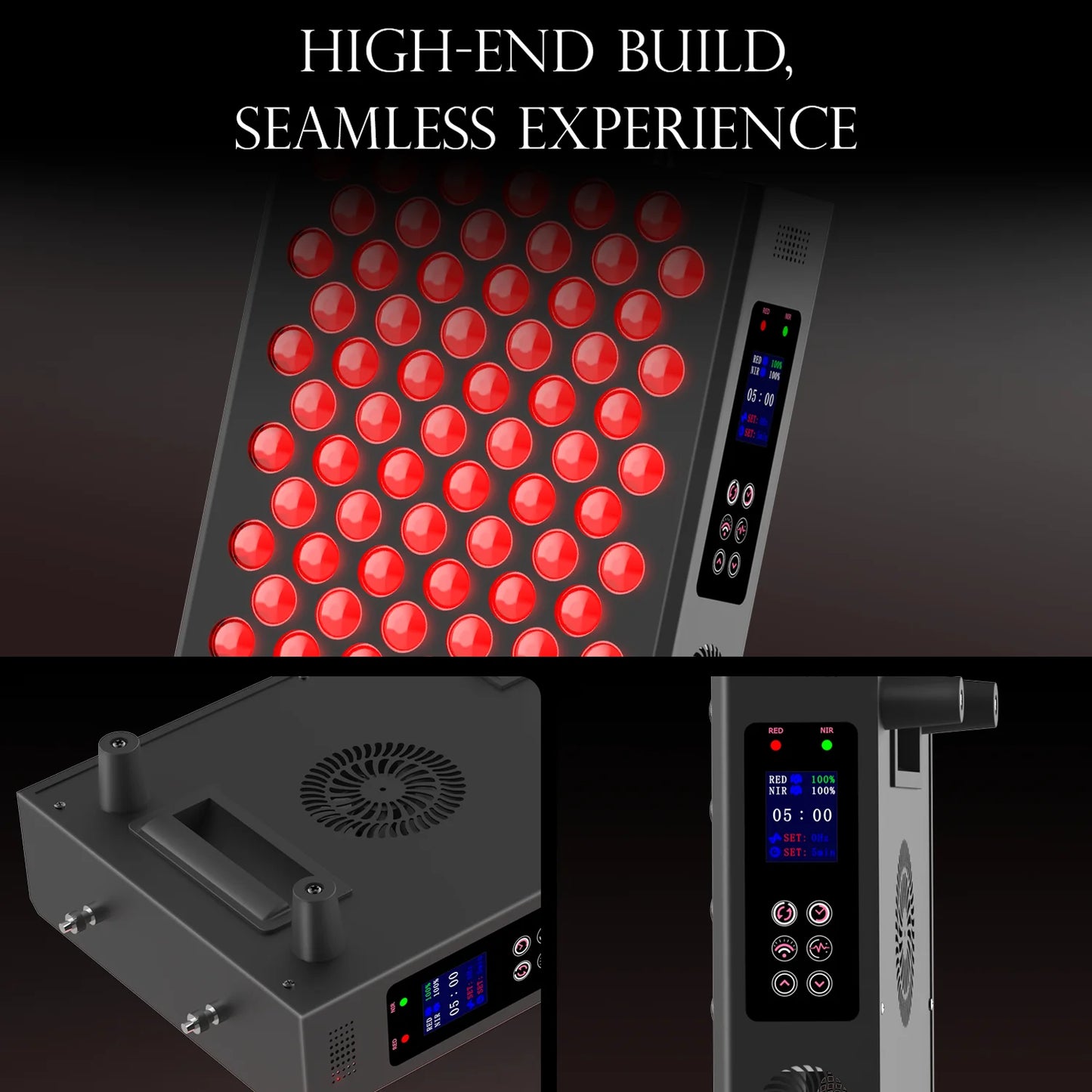 LED Red Light Therapy Panel With Dual Chip 660nm&850nm Full body red light therapy device For Home Use