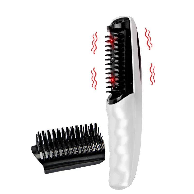 2in1 Electric Massage Comb Portable Laser Red Light Hair Growth Vibration Head Massager Anti-Hair Loss Scalp Meridians Brush