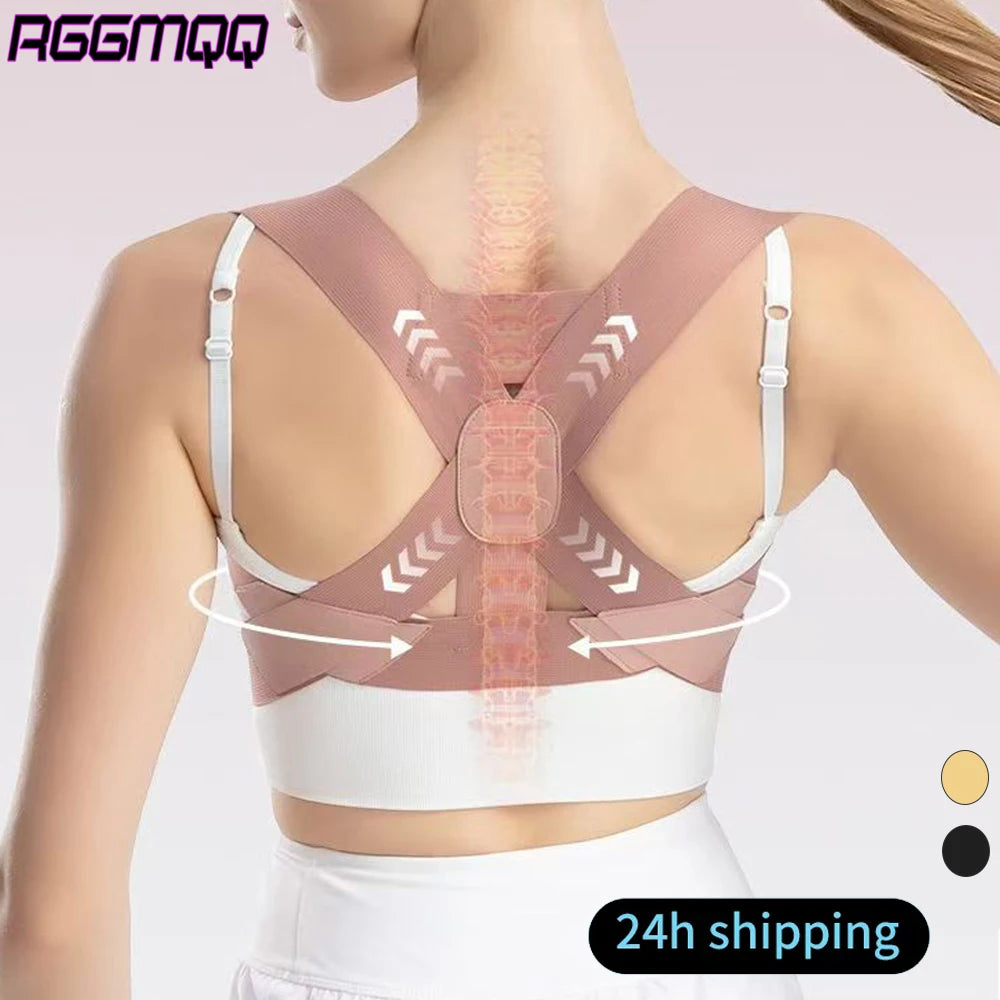 Posture Corrector-Back Brace for Men Women- Fully Adjustable Straightener for Mid,Upper Spine Support- Neck,Shoulder,Clavicle