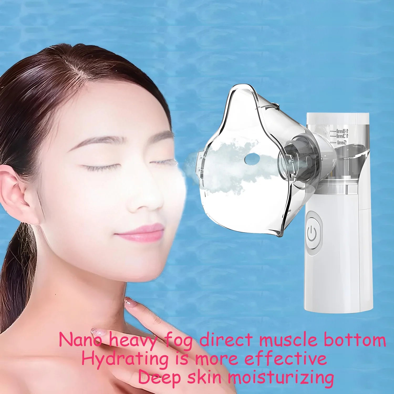 Portable Mini Facial Steamer Nano Mist Sprayer Humidifier